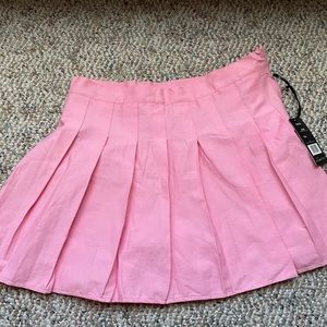 Pink Pleated Skirt w/ Shorts BRAND NEW